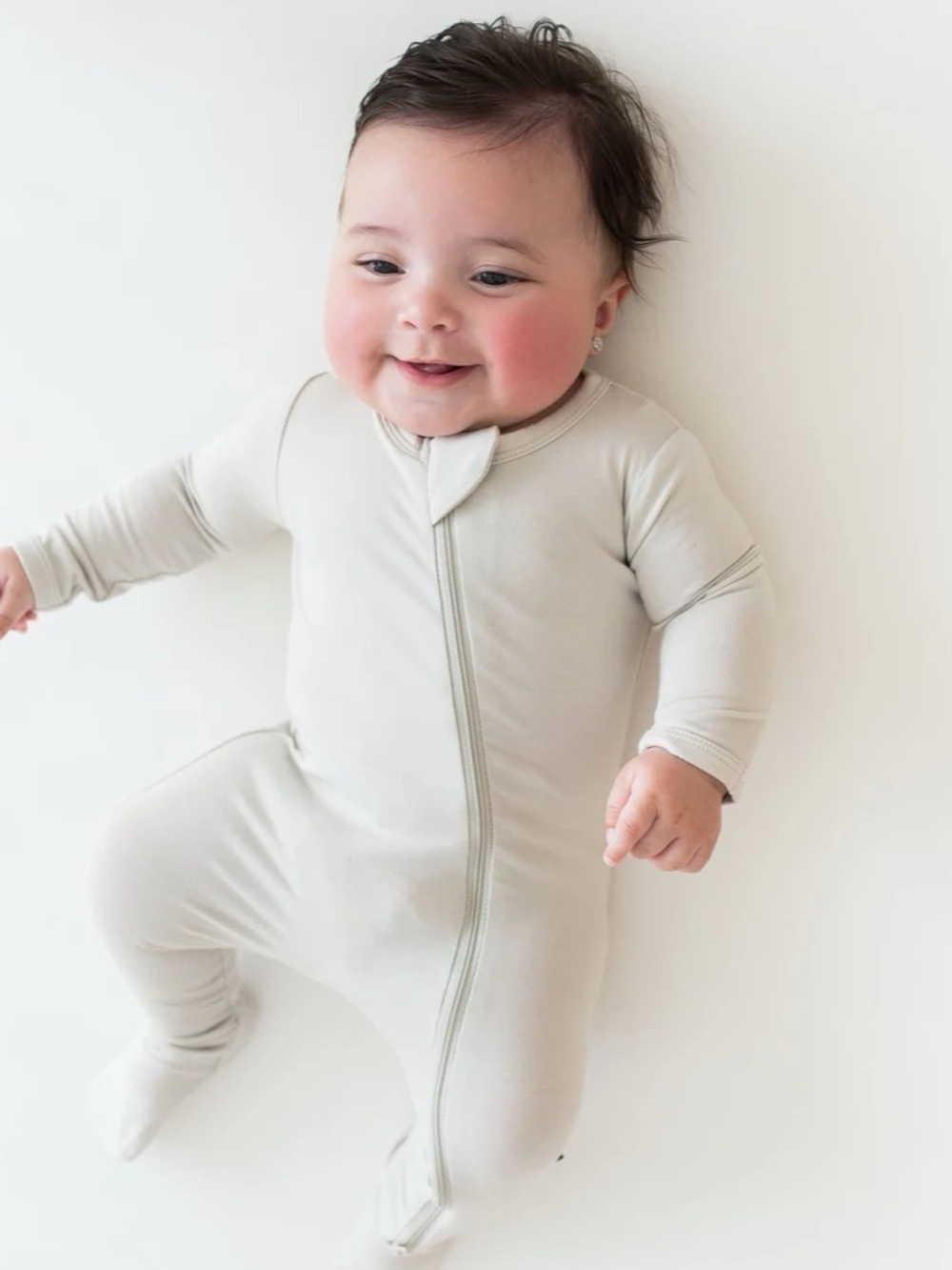 Kyte Baby Zippered Footie in Oat Size 6-12 Months